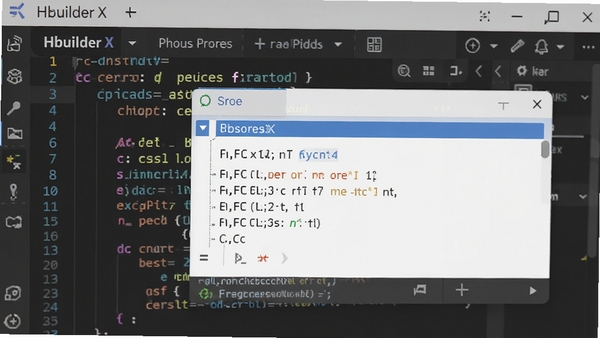 һ��HBuilder X����༭������д����ʾ�����Զ���ȫ�ʹ�����ʾ���������ڣ�����Ϊ��ɫ���⣬ͻ��������ʾ����