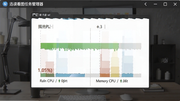 Ѹ����ͼ�����������ͼ����ʾ����CPU���ڴ�ռ����