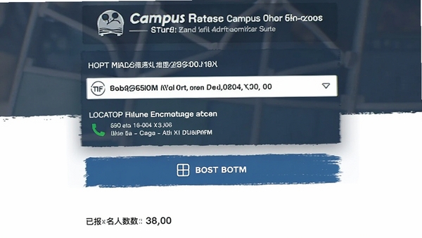 һ��Campus��������ܵĽ����ͼ��չʾһ�����Ž���������ҳ������ʱ��ص�ͱ�����ť���·����ѱ���������ʾ