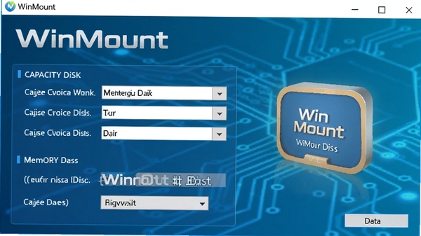 WinMount�����ڴ��̴��������ͼ����ʾ�ڴ����������ú��̷�ѡ�񣬱���Ϊ�Ƽ�����ͻ���������ƺ��ڴ��̼��ٹ���