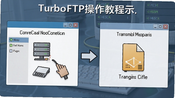 TurboFTP�����̳�ʾ��ͼ��չʾ����վ�����Ӻʹ����ļ��ľ��岽��