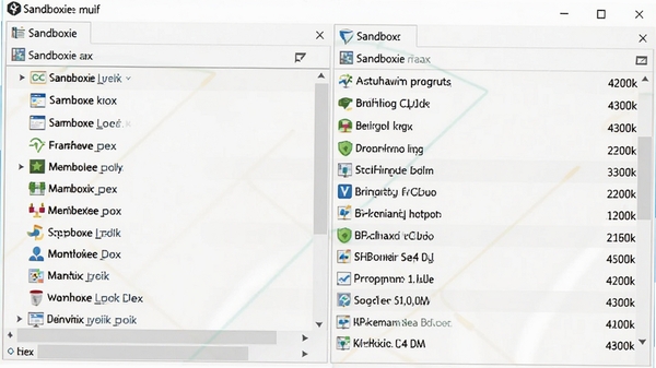 һ��Sandboxie�������ͼ������б���ʾ�����ͬ���Ƶ�ɳ�䣬�Ҳ���ʾ�������еĳ������������������������ۡ�