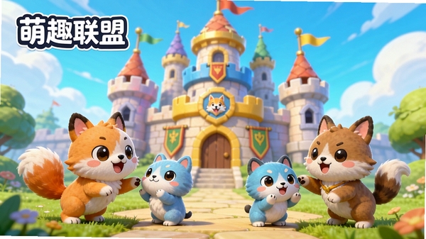 һ�ų�����������Ϸ����ͼ��չʾ��Ȥ����APP�пɰ���3D�������󣬱�����ɫ�����޵Ŀ�ͨ���˳Ǳ������������ڻ�����ˣ������������ܰ��ͻ���罻�����ɷ�Χ����������Ȥ���ˡ�LOGO