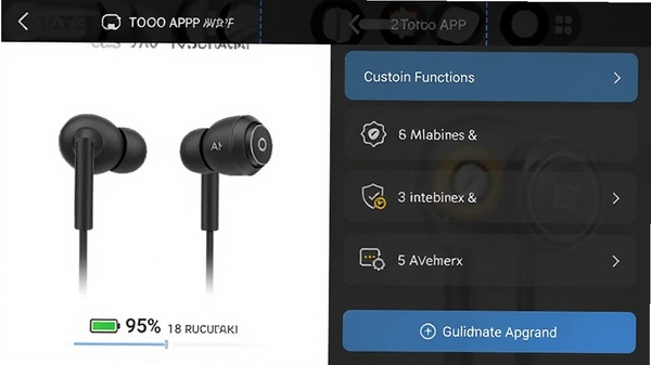 TOZO APP���ӹ��������������ͼ�������ʾ����ͼ��������ٷֱȣ��Ҳ���ʾ�Զ��幦�ܲ˵��б����ײ��й̼�������ť��
