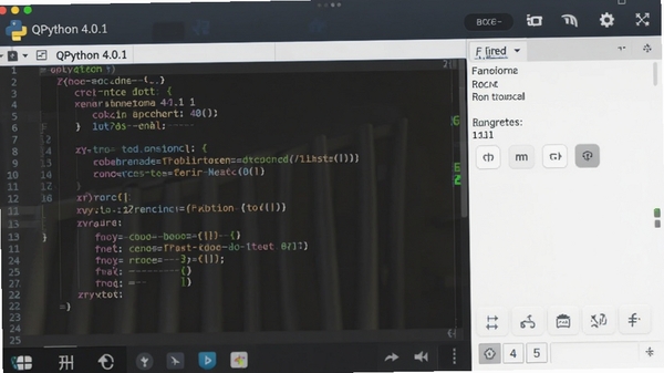 QPython 4.0.1 �ֻ���Python���IDE�����ͼ��չʾ���Ĵ���༭�������п���̨