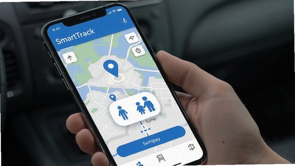 SmartTrackӦ��������չʾ����ʾ��ͼ��λ�����λ��ͼ�꣬������ִ�����ɫ��Ϊ��