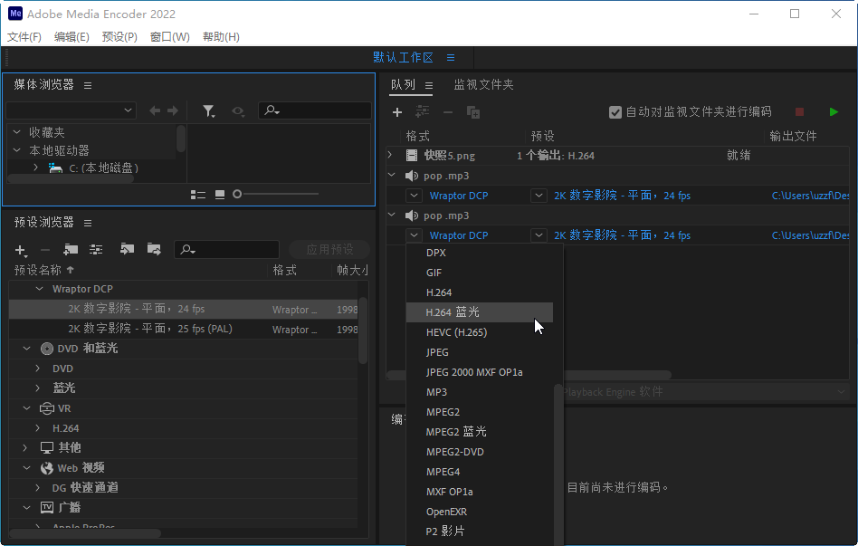 Adobe Media Encoder 2022���İ��ͼ1