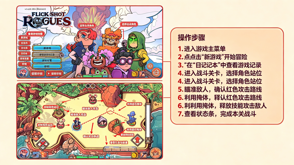 ��뵯��������ιٷ���(Flick Shot Rogues)