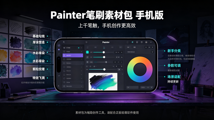 Painter��ˢ�زİ��ֻ���
