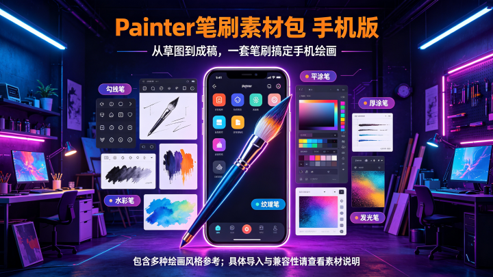 Painter��ˢ�زİ��ֻ���