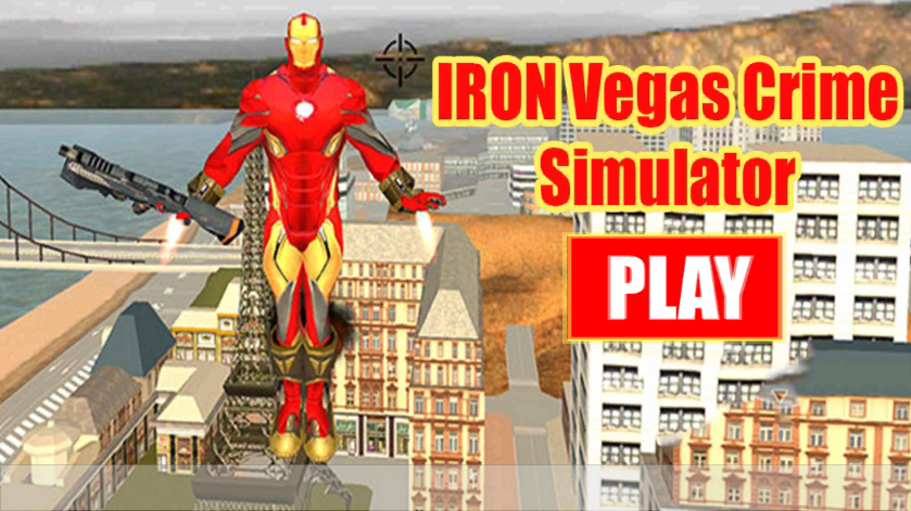 超级钢铁侠绳索英雄游戏(Flying Iron)截图