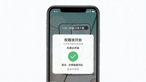 һԪһ�밲װ����ʾ��ͼ���ֻ���Ļ��ʾȨ�޿���ѡ���ɫ�Թ���ʾ����