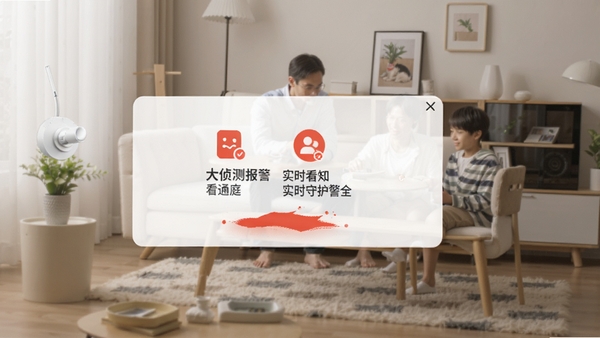 大爱看家移动侦测报警通知弹窗,实时守护家庭安全