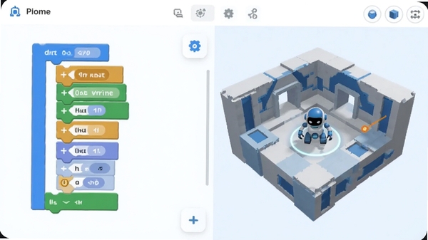 ���׻����˱�̽��ս��棬��Ļ����ǿ��ӻ���̻�ľ�飬�Ҳ���3D�ؿ����������ڵȴ�ָ��������ִ���������ɫ