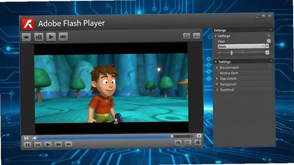 Adobe Flash Player��������չʾ����������������������������Լ�һ�����ڲ��ŵĶ���ʾ��������Ϊ�ִ��Ƽ�����ɫ������������������Logo��Ŀ��������רҵ�Ҹ��л��ɸС�