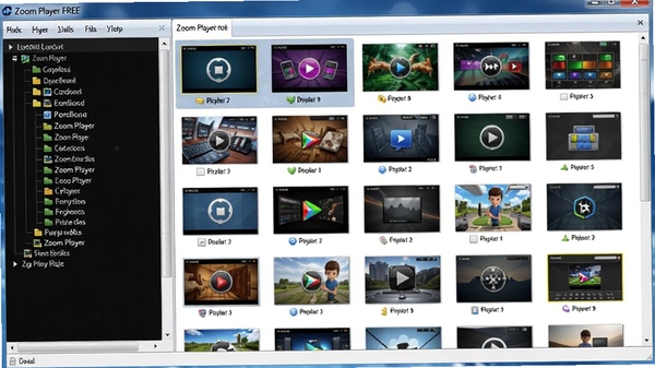 Zoom Player FREE ���ý����ͼ�����Ϊ������״�˵����Ҳ�չʾ�ḻ��Ƥ������ͼ�ͽ��沼��ѡ�ǿ�����Ի����ƹ���