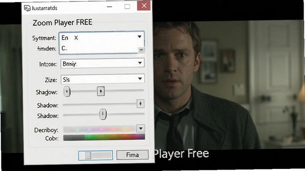 Zoom Player FREE ��Ļ��������ͼ��չʾ����ѡ�񡢴�С���ڡ���Ӱ�������ɫ����ѡ�����Ϊ��Ӱ���棬��Ļ������ʾ