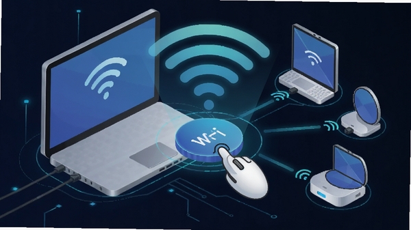 ���������ȵ㴴������һ�������ȵ�Ĳ�����ʾͼ���������ť��WiFi�źŲ��ӵ�����������ɢ����Χ�豸�ɹ����ӣ������Ƽ��еĲ廭���