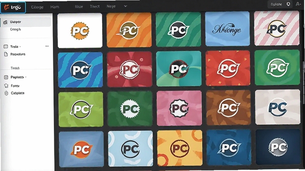PC logo����ģ�����棬չʾ�����ҵ�����Logoģ������ͼ��ɫ�ʷḻ����������