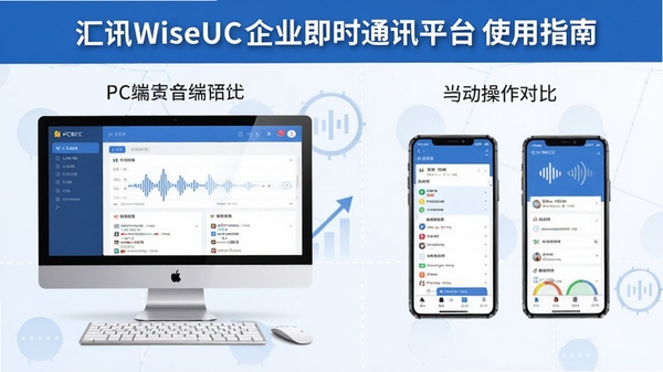 ��ѶWiseUC��ҵ��ʱͨѶƽ̨ʹ��ָ�ϲ�ͼ������PC�����ƶ��˲����Ա�ʾ��