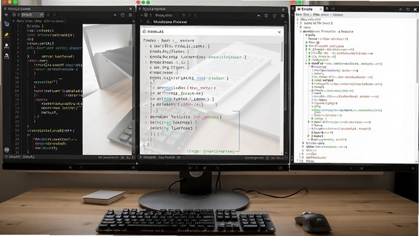 EMACSͬʱ�򿪶��ģʽ���������������롢MarkdownԤ����Org-mode��٣�չʾ������������