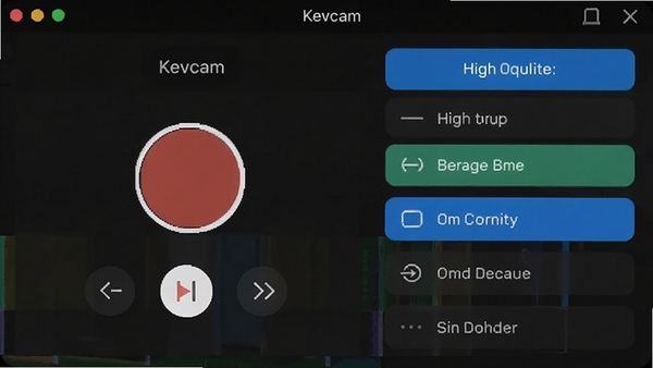 һ����ΪKevcam����Ļ¼��Ӧ�ý����ͼ��չʾ����¼�ƿ����������廭��ѡ��