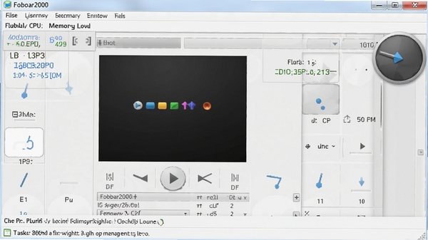 һ��չʾFoobar2000�������������ռ��CPU���ڴ漫�͵Ľ�ͼ�������ǲ����������棬ͻ����������Ч���ص㡣