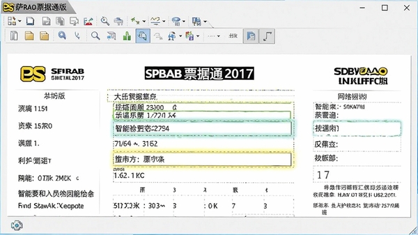 ����Ʊ��ͨ2017���������ʶ��Ʊ�ݽ��棬������ʾ�Զ���ȡ���ֶΣ��������Ƴ����ڹ�����