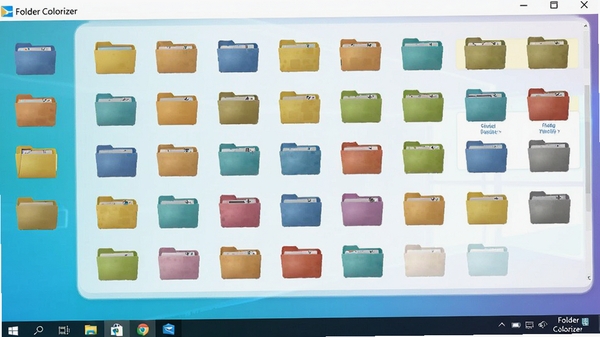 Folder Colorizer���������ͼ��չʾ����ļ���ͼ��������Windows�����ϣ�����Ϊ���µĽ���ɫ��ͻ��������������ĺ��Ĺ���