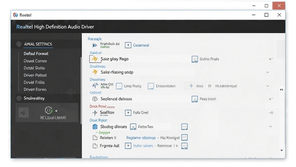 Realtek High Definition Audio Driverʹ�ü���ʾ��ͼ��չʾ��Ƶ�����������е�������ã�����Ĭ�ϸ�ʽѡ�񡢲�����õȣ�����Ϊ�ɾ��İ�ɫ��ͼƬ���רҵ��
