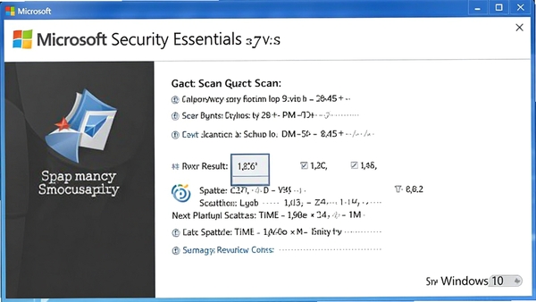 Microsoft Security Essentials��Windows 10ϵͳ�����еĽ�ͼ����ʾ�����ڽ��п���ɨ�裬��������ɨ�������´μƻ�ɨ��ʱ��