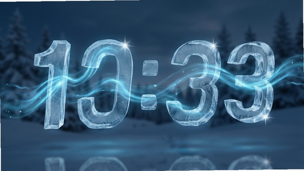 Ice Clock 3D ������̬����ʱ����Ч���������ֱ����������������ɫ���������ֽ������