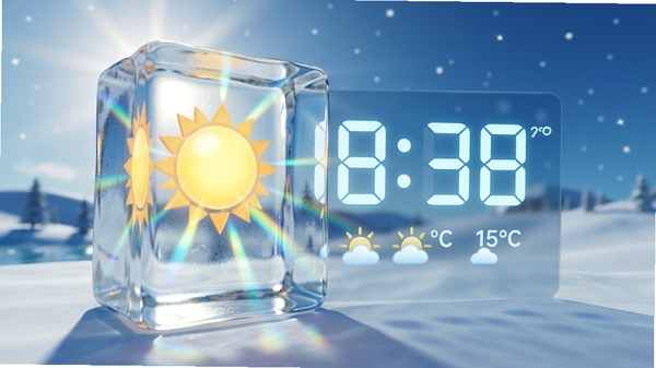 Ice Clock 3D ����ʵʱ�����ںϹ��ܣ���������������飬����ʱ����ʾ�¶ȣ���������Ч��