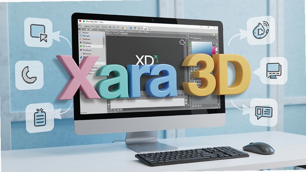 3D���ֶ�����������(Xara 3D)ʹ�ü���ʾ�⣬����չʾ������Ļ�ϵ��������棬�Ա������ͼ��̣������в�������ע��ͼ�꣬�����ˬֱ��