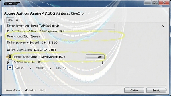 ��Aspire 4750G�ʼǱ����������Զ�ʶ��Ӳ���ͺŵĽ����ͼ��������ʾ��⵽������оƬ�ͺ�