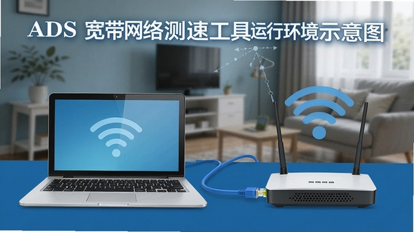 ADSL����������ٹ������л���ʾ��ͼ��һ̨�ʼǱ���������������·�������Ա���WiFi�ź�ͼ�꣬����Ϊ��ͥ���糡��������ɾ���ͻ���������ӵ�����