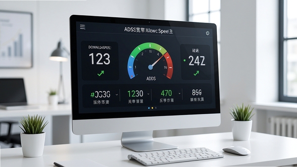 ADSL����������ٹ���������չʾ�������Ǳ��̷��ʵʱ��ʾ�����ٶȡ��ϴ��ٶȡ��ӳ����ݣ�����Ϊ�ִ���Լ�칫����������Ļ����չʾ���ٽ�������������������Ƽ���ʮ��