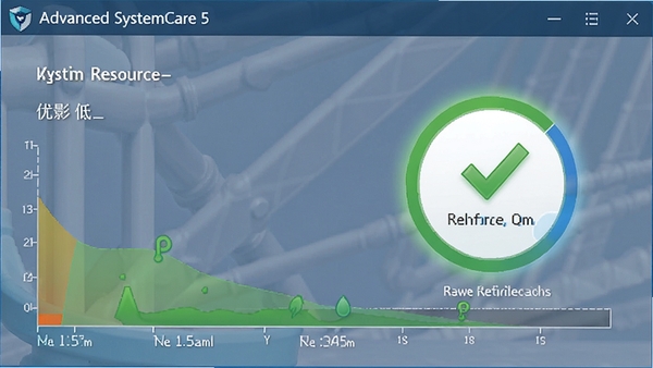 Advanced SystemCare 5����״̬ʾ��ͼ��ϵͳ��Դռ�õͣ��Ż�Ч��������������������
