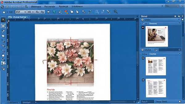 Adobe Acrobat Professional ���������ͼ��չʾPDF�༭���������ĵ�����ͼ��壬��ɫ����ɫ���������ʸ�