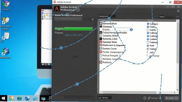 Adobe Acrobat Professional ��װ���̽�ͼ����ʾ��װ������������б�������Ϊ�������棬��������