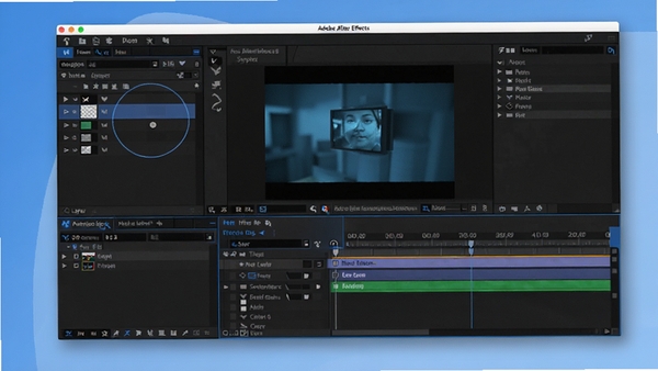 Adobe After Effects���������ͼ��չʾͼ��ϳ���塢ʱ���ᡢЧ���ؼ���Ԥ�����ڣ�������רҵ�ִ�����ɫ��Ϊ����UI�����������ʺ���Ϊ����������ͼ