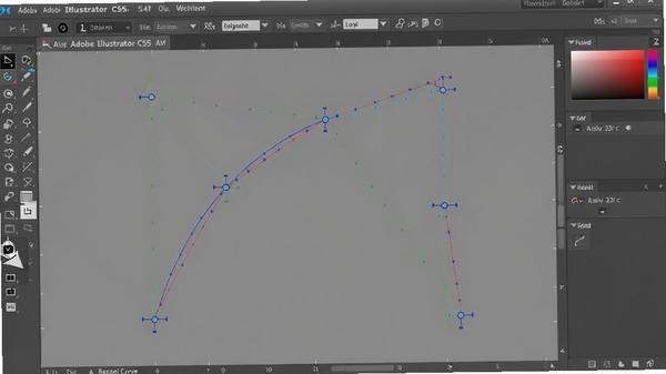 Adobe Illustrator CS5 �ֱʹ��߻��Ʊ��������ߣ�չʾê���뷽���ߵ��ڣ������࣬ͻ��ʸ�����Ƶľ�׼��