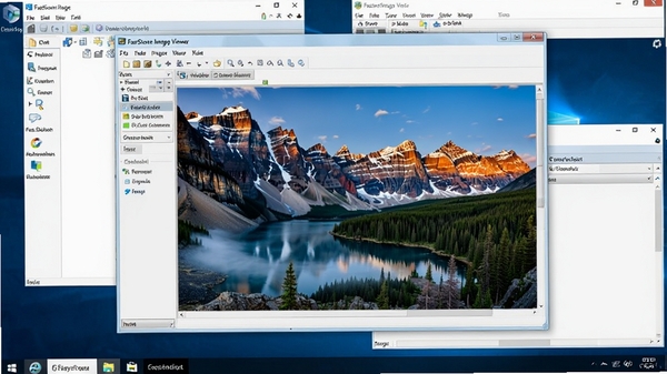 FastStone Image Viewer��Windows���������еĽ�ͼ����ʾ�����������һ�Ÿ���羰��Ƭ����Χ�ж���������ڣ��������������������������������ָ�Ч�ȶ�������״̬