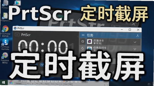 һ��չʾPrtScr��ʱ�������ý����ʾ��ͼ���������е���ʱ���ֺ������б�������Ϊ�������棬ͻ����PrtScr���������ƺ͡���ʱ����������