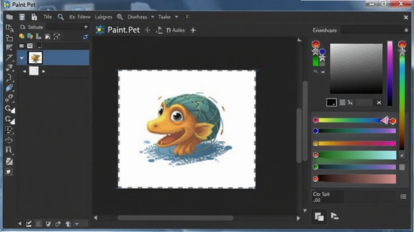 Paint.NET �������ͼ��չʾͼ�㹤������ɫ�ʵ�����壬������ʾ