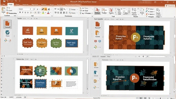 Microsoft Office PowerPoint Viewer �򿪶��ָ�ʽ�õ�Ƭ�ļ���չʾ��ͬ��ʽ�붯��Ч���ĶԱ�ͼ������������ɫ�ʷḻ��