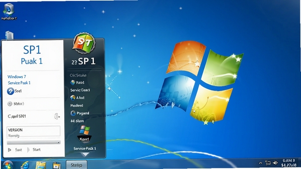 Windows 7 Service Pack 1ϵͳ�����ֽ�뿪ʼ�˵���Ѥ����ͼ��չ�־�����ɫ�������λ÷��ͻ��ϵͳ�汾����SP1������ʶ