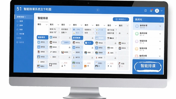 51�����ſ�ϵͳ������չʾͼ�������γ̱����񡢽�ʦ�б��������ſΰ�ť���������ִ���ɫ��������Ϊ��