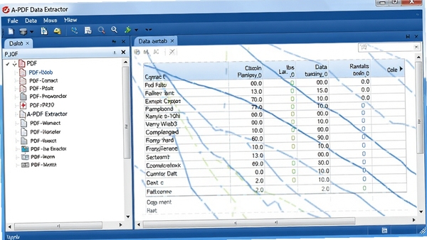 һ��A-PDF Data Extractor�����������ͼ�����ΪPDF�ļ��б����Ҳ���ʾ��ȡ���ı�������Ԥ������������������ɫ��������Windows��񣬸�����Ⱦ