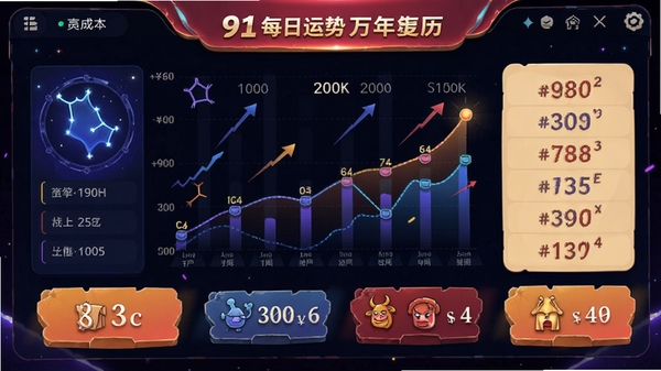 91ÿ������������ÿ�����ƽ��棬��ͼ����ʽչʾ����ָ����������������Ф��Ϣ�����涯��ʱ�С�